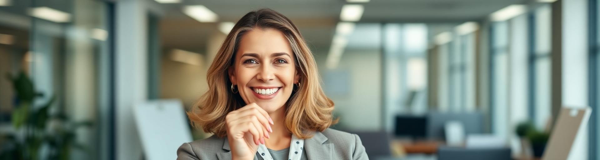 Smiling client giving a five star rating